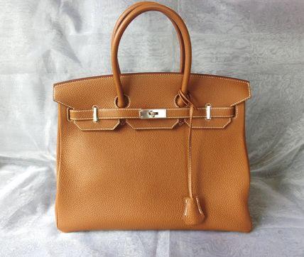 エルメス スーパーコピー 憧れのBIRKIN35☆GOLD トゴ シルバー金具　安心の国内配送6060714